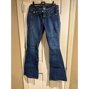 True Religion Low Rise Womens Flare Jeans Size 29 RN#112790